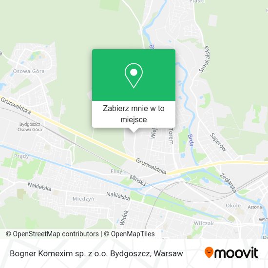 Mapa Bogner Komexim sp. z o.o. Bydgoszcz