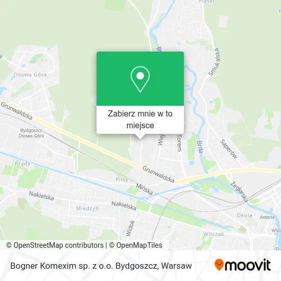 Mapa Bogner Komexim sp. z o.o. Bydgoszcz