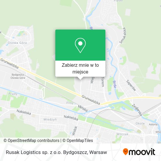 Mapa Rusak Logistics sp. z o.o. Bydgoszcz