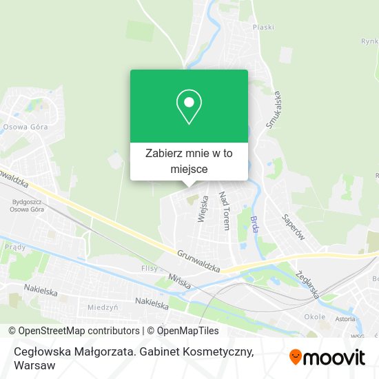 Mapa Cegłowska Małgorzata. Gabinet Kosmetyczny