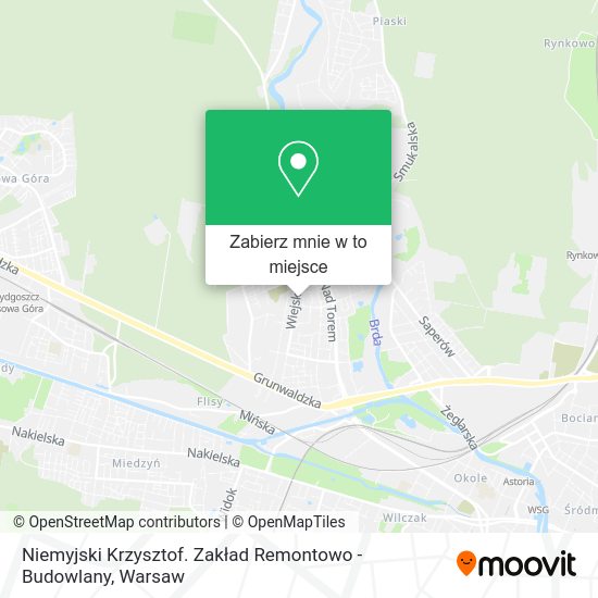 Mapa Niemyjski Krzysztof. Zakład Remontowo - Budowlany