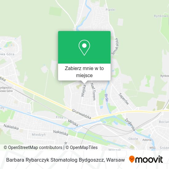 Mapa Barbara Rybarczyk Stomatolog Bydgoszcz