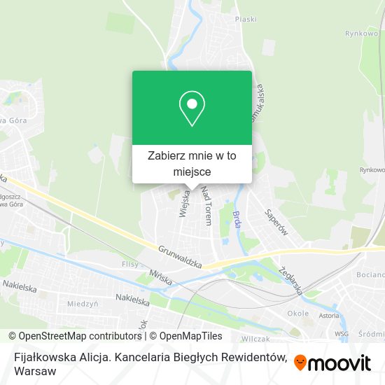 Mapa Fijałkowska Alicja. Kancelaria Biegłych Rewidentów