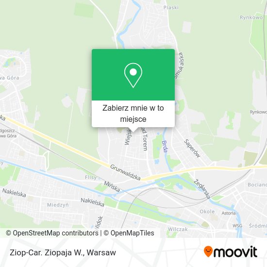 Mapa Ziop-Car. Ziopaja W.