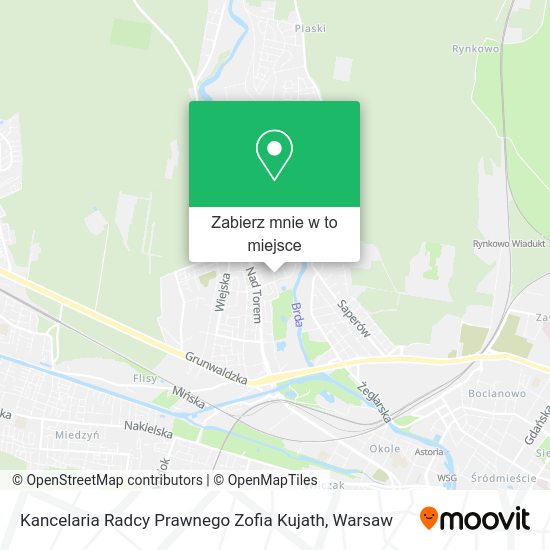 Mapa Kancelaria Radcy Prawnego Zofia Kujath