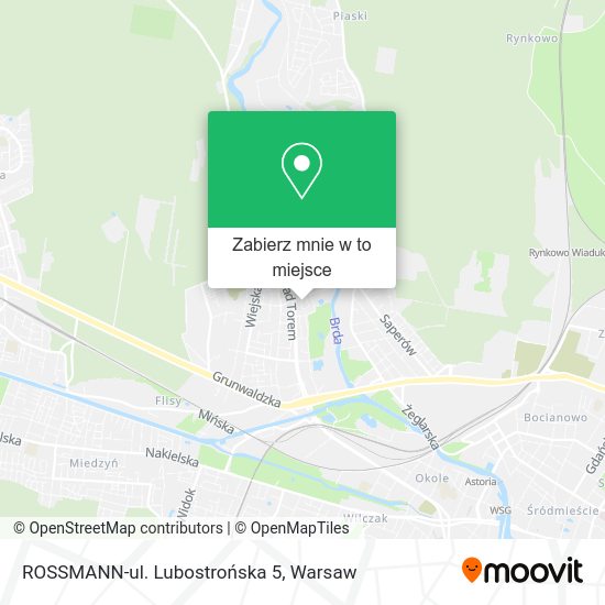 Mapa ROSSMANN-ul. Lubostrońska 5