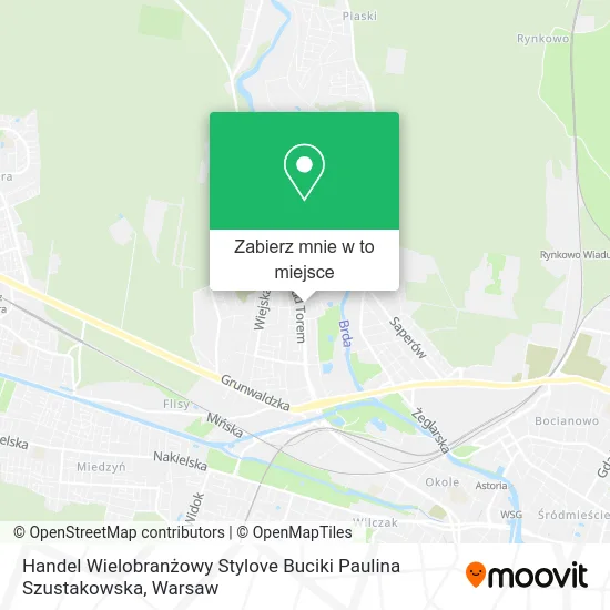 Mapa Handel Wielobranżowy Stylove Buciki Paulina Szustakowska