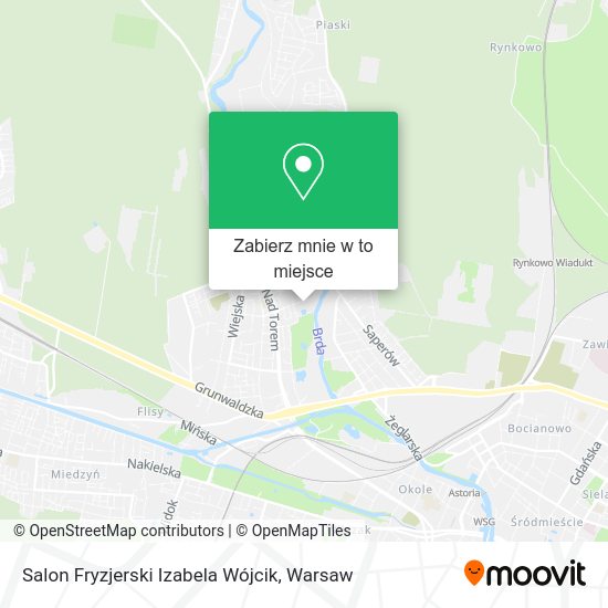 Mapa Salon Fryzjerski Izabela Wójcik