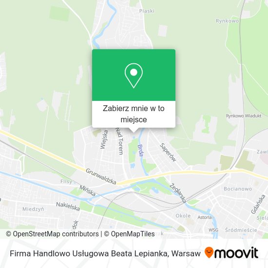 Mapa Firma Handlowo Usługowa Beata Lepianka