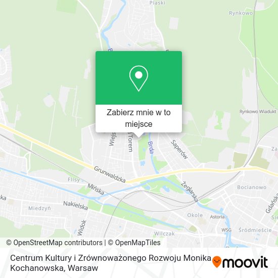 Mapa Centrum Kultury i Zrównoważonego Rozwoju Monika Kochanowska