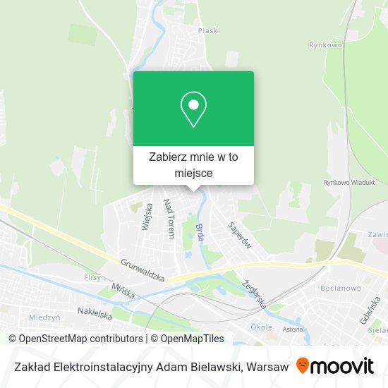 Mapa Zakład Elektroinstalacyjny Adam Bielawski