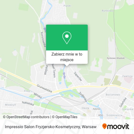 Mapa Impressio Salon Fryzjersko-Kosmetyczny