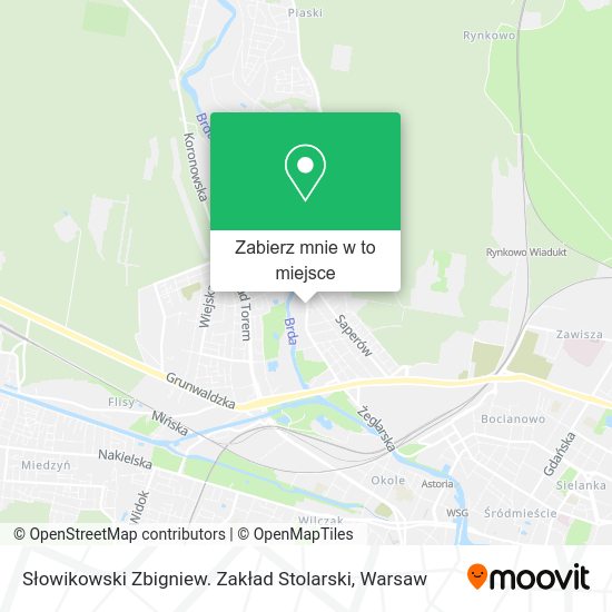 Mapa Słowikowski Zbigniew. Zakład Stolarski