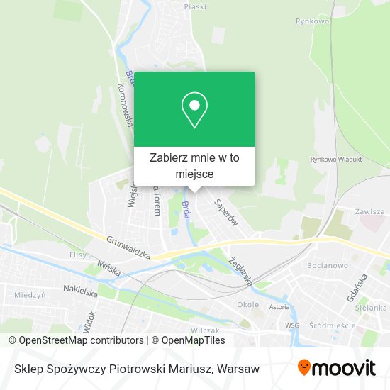 Mapa Sklep Spożywczy Piotrowski Mariusz