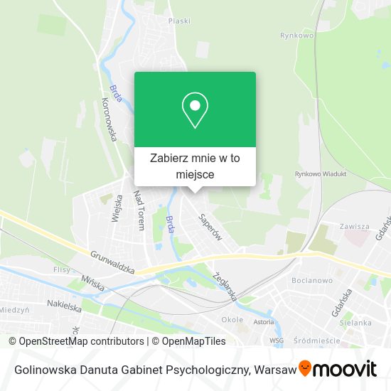 Mapa Golinowska Danuta Gabinet Psychologiczny