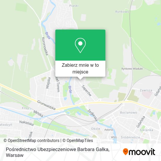 Mapa Pośrednictwo Ubezpieczeniowe Barbara Gałka