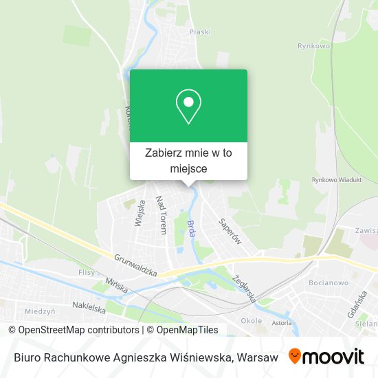 Mapa Biuro Rachunkowe Agnieszka Wiśniewska