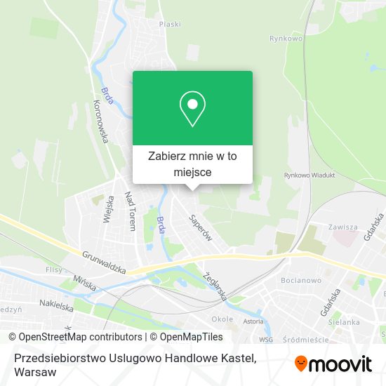 Mapa Przedsiebiorstwo Uslugowo Handlowe Kastel