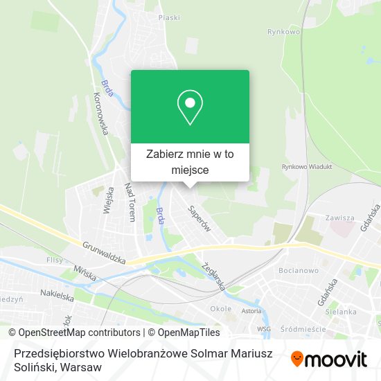 Mapa Przedsiębiorstwo Wielobranżowe Solmar Mariusz Soliński