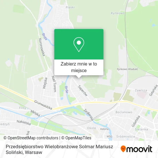 Mapa Przedsiębiorstwo Wielobranżowe Solmar Mariusz Soliński