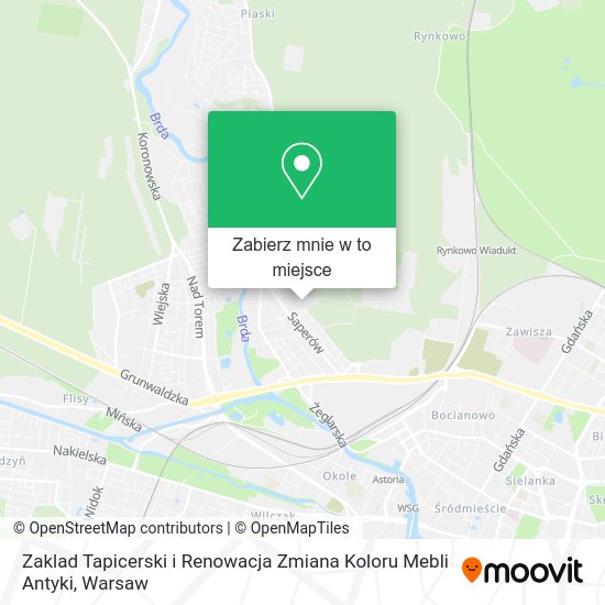 Mapa Zaklad Tapicerski i Renowacja Zmiana Koloru Mebli Antyki