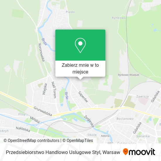 Mapa Przedsiebiorstwo Handlowo Uslugowe Styl