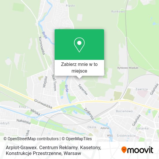 Mapa Arplot-Grawex. Centrum Reklamy. Kasetony, Konstrukcje Przestrzenne