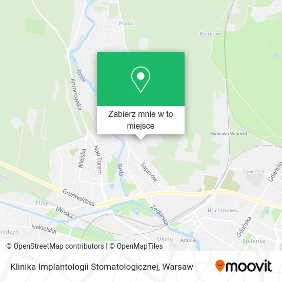 Mapa Klinika Implantologii Stomatologicznej