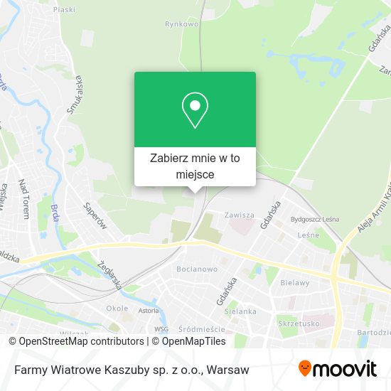 Mapa Farmy Wiatrowe Kaszuby sp. z o.o.