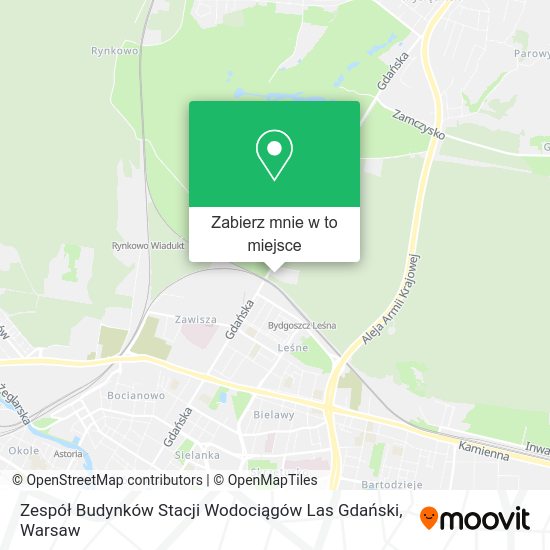 Mapa Zespół Budynków Stacji Wodociągów Las Gdański