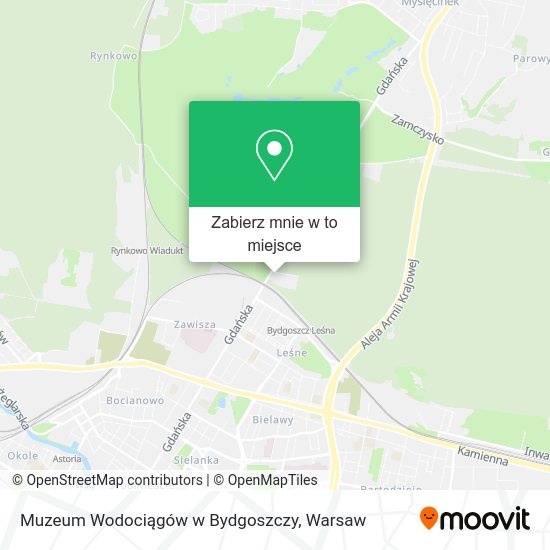 Mapa Muzeum Wodociągów w Bydgoszczy