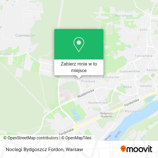 Mapa Noclegi Bydgoszcz Fordon