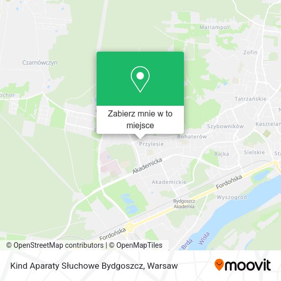 Mapa Kind Aparaty Słuchowe Bydgoszcz