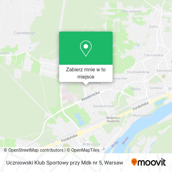 Mapa Uczniowski Klub Sportowy przy Mdk nr 5