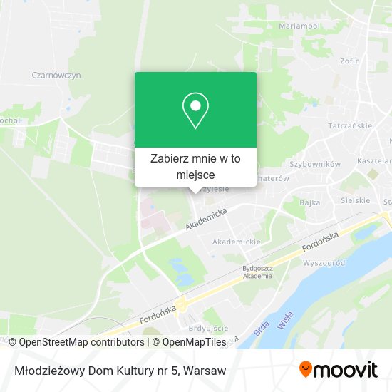 Mapa Młodzieżowy Dom Kultury nr 5