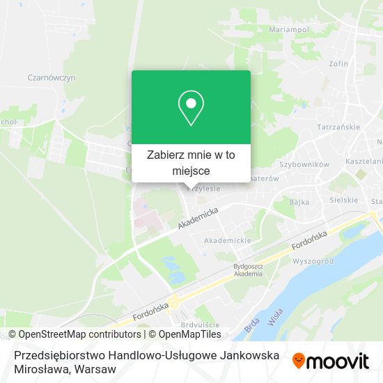 Mapa Przedsiębiorstwo Handlowo-Usługowe Jankowska Mirosława