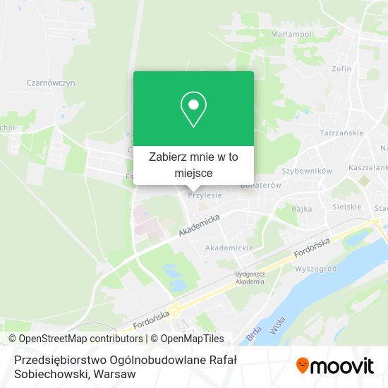 Mapa Przedsiębiorstwo Ogólnobudowlane Rafał Sobiechowski