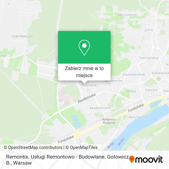 Mapa Remontix. Usługi Remontowo - Budowlane. Gotowicz B.