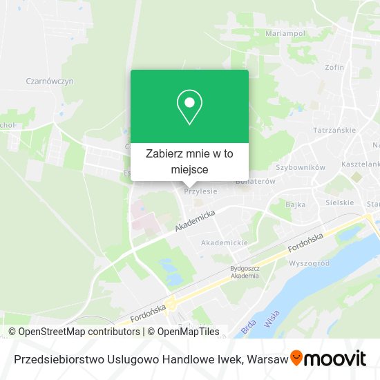 Mapa Przedsiebiorstwo Uslugowo Handlowe Iwek