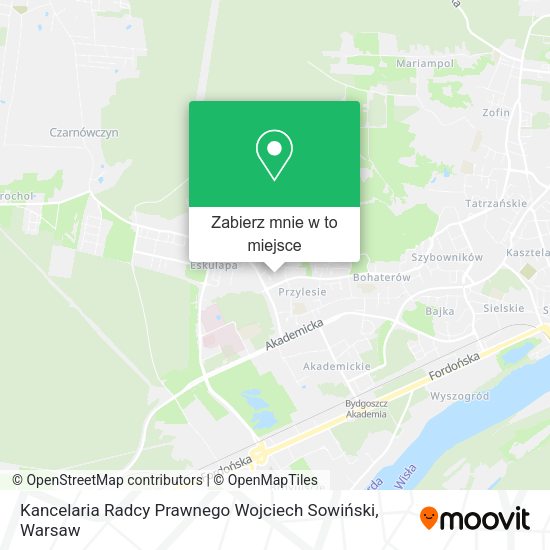 Mapa Kancelaria Radcy Prawnego Wojciech Sowiński