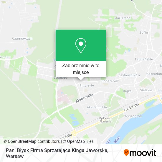 Mapa Pani Błysk Firma Sprzątająca Kinga Jaworska