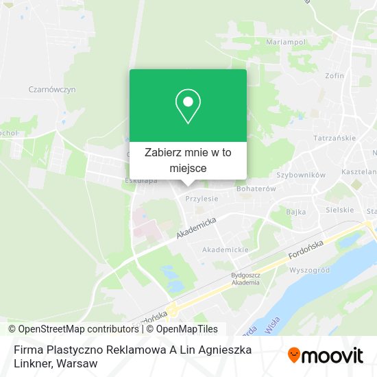 Mapa Firma Plastyczno Reklamowa A Lin Agnieszka Linkner