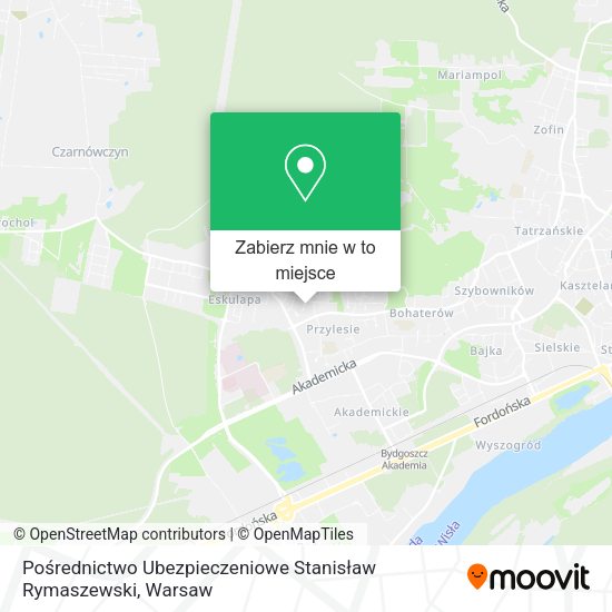 Mapa Pośrednictwo Ubezpieczeniowe Stanisław Rymaszewski