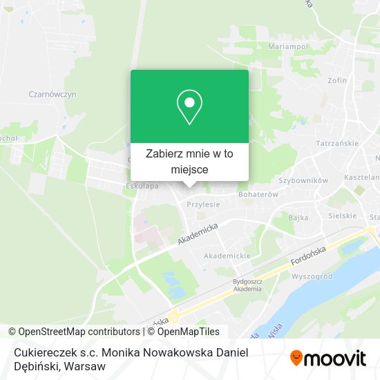 Mapa Cukiereczek s.c. Monika Nowakowska Daniel Dębiński