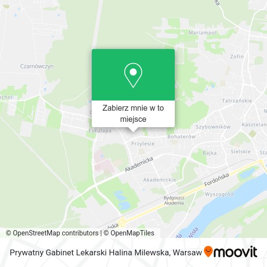 Mapa Prywatny Gabinet Lekarski Halina Milewska