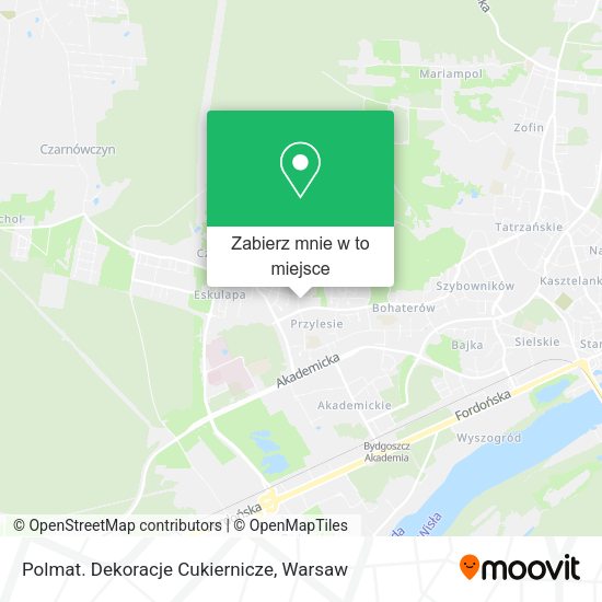 Mapa Polmat. Dekoracje Cukiernicze