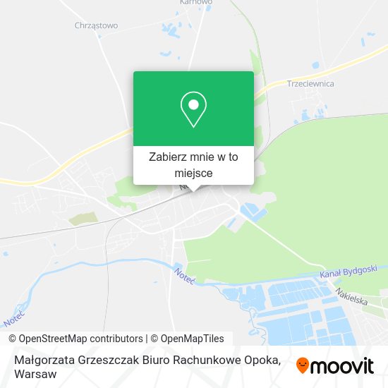 Mapa Małgorzata Grzeszczak Biuro Rachunkowe Opoka