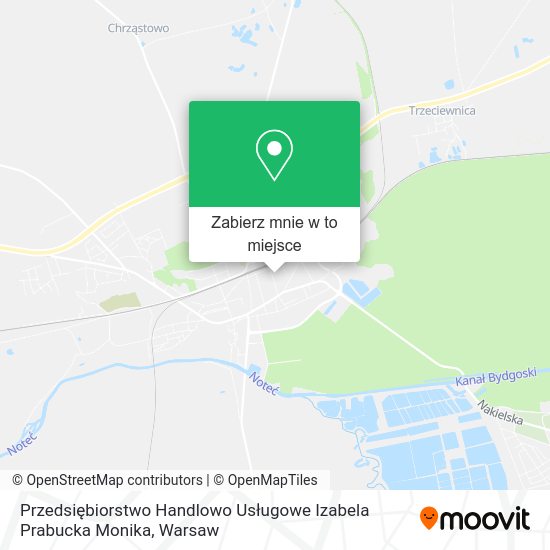 Mapa Przedsiębiorstwo Handlowo Usługowe Izabela Prabucka Monika