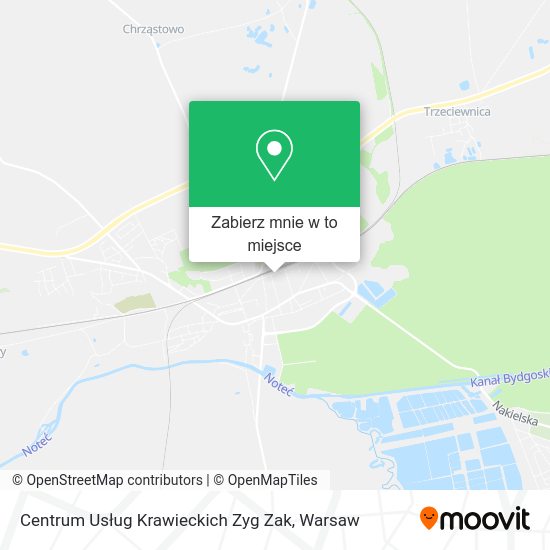 Mapa Centrum Usług Krawieckich Zyg Zak