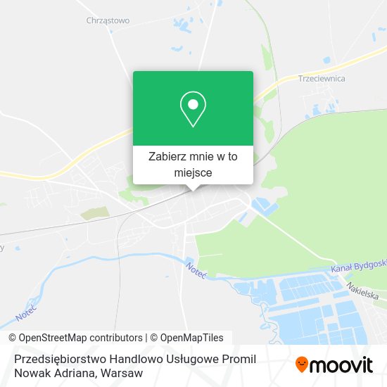 Mapa Przedsiębiorstwo Handlowo Usługowe Promil Nowak Adriana